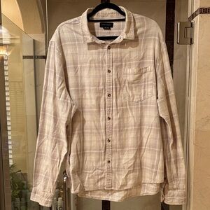 Cotton On Cream and Black Plaid Shirt